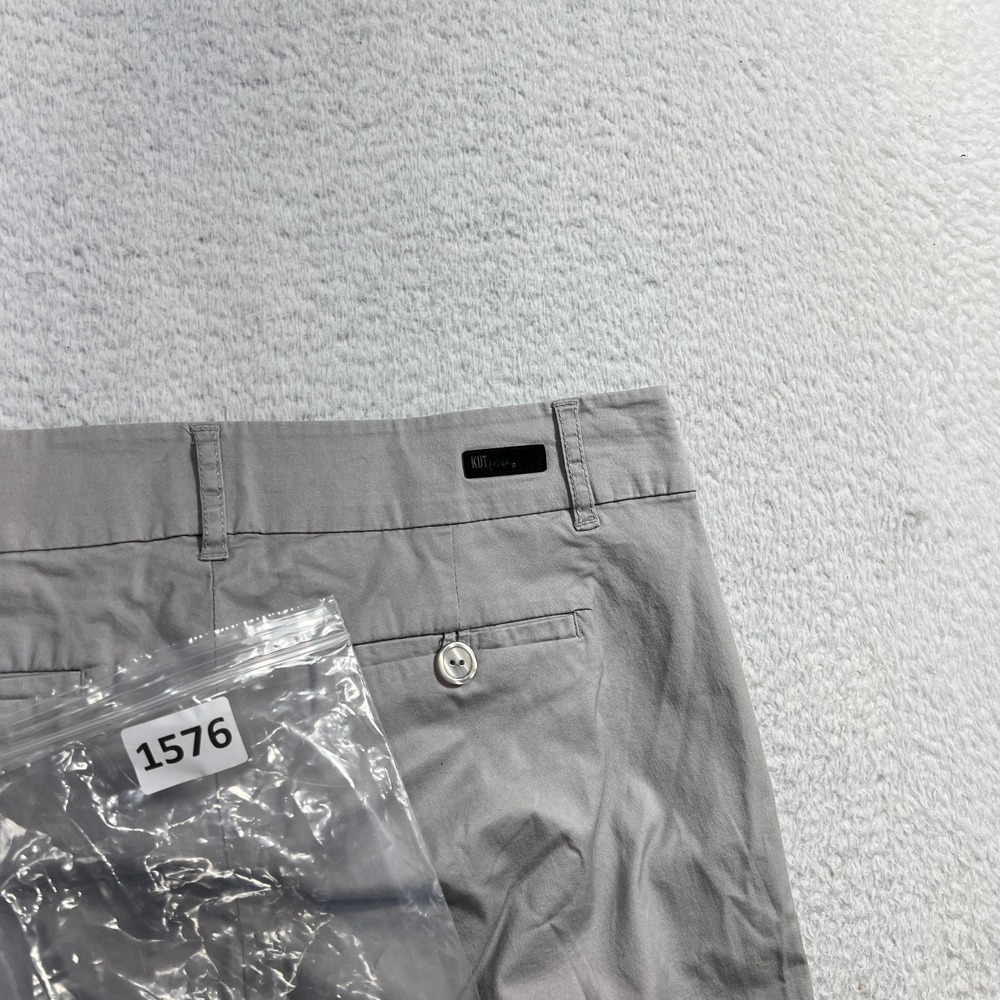 Kut from the Kloth Womens Taylor Crop Trouser Pant Lt Gray Size 10 (32.5x25.5) - Picture 12 of 12